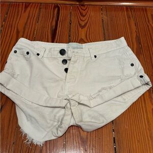 white one teaspoon bandits jean shorts